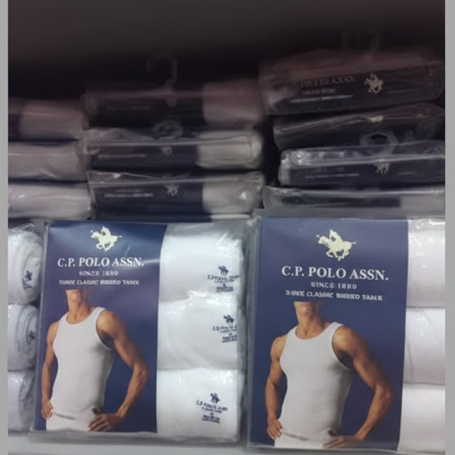 C.P. POLO ASSN (3in 1) Men's Singlet | MOQ 100 Pieces