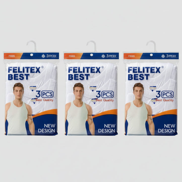 Felitex Best (3 in 1) Men's Singlet | MOQ 100 Pieces