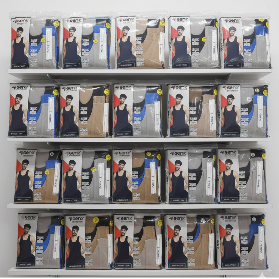 GenX Champion (3 in 1) Multiple Colour Men's Singlet | MOQ 100 Pieces