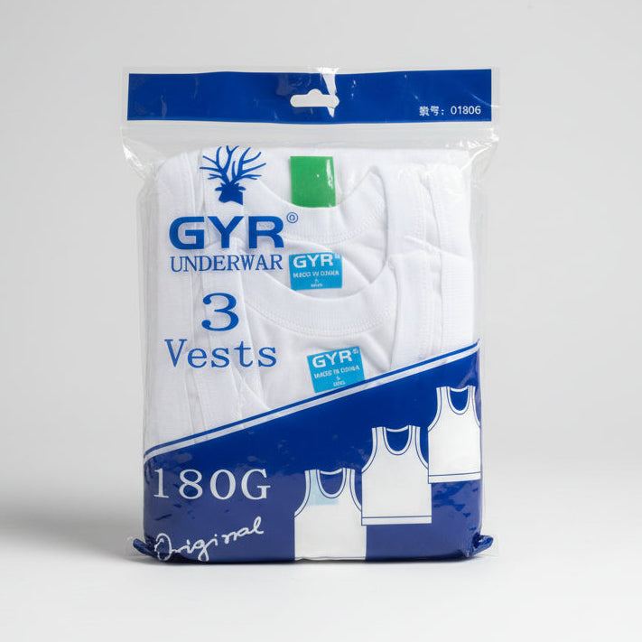 GRY Underwear (3 in 1) men's singlet | MOQ 100 Pieces