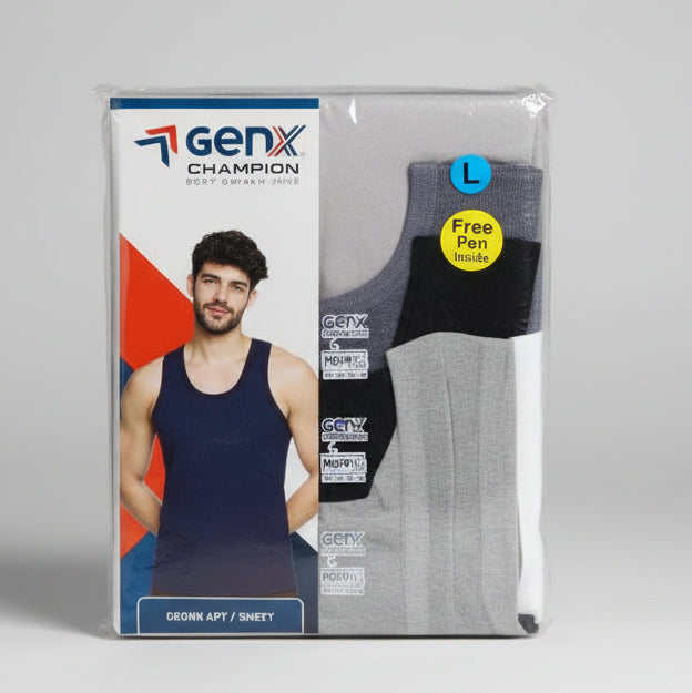 GenX Champion (3 in 1) Multiple Colour Men's Singlet | MOQ 100 Pieces