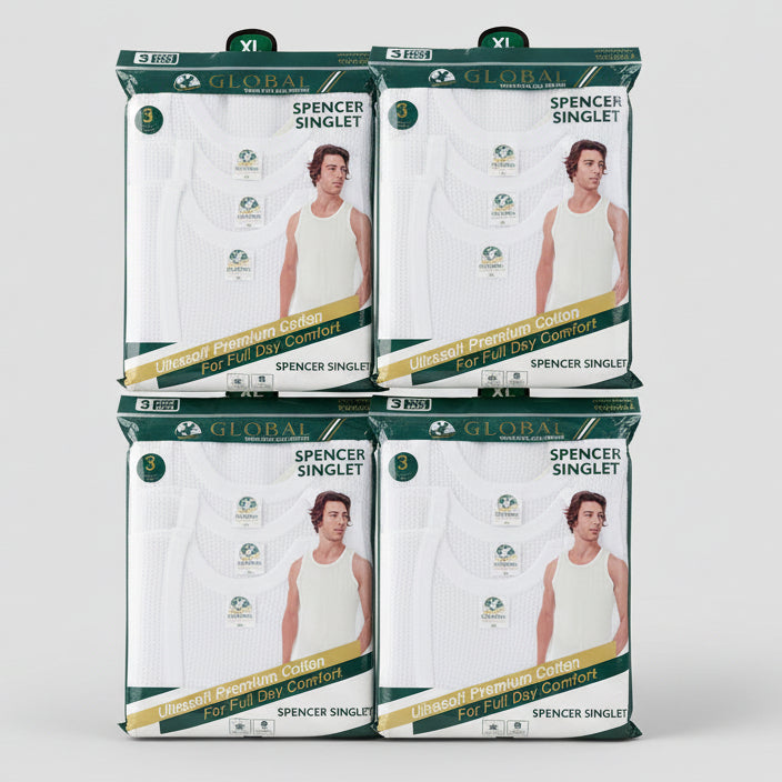 Global Spencer Singlet (3 in 1) Men's Singlet | MOQ 100 Pieces