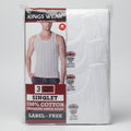 Kings wear Ribbed (3 in 1) Men Singlet | MOQ 100 Pieces