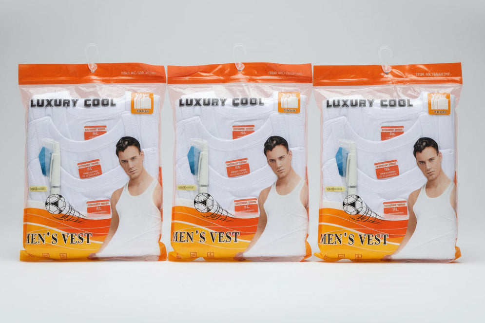 Luxury Cool (3 in 1) Men's Singlet | MOQ 100 Pieces