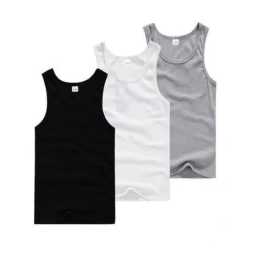 FTB Felitex Best (3 in 1) men's singlet | Black, White and Gray | MOQ 100 Pieces