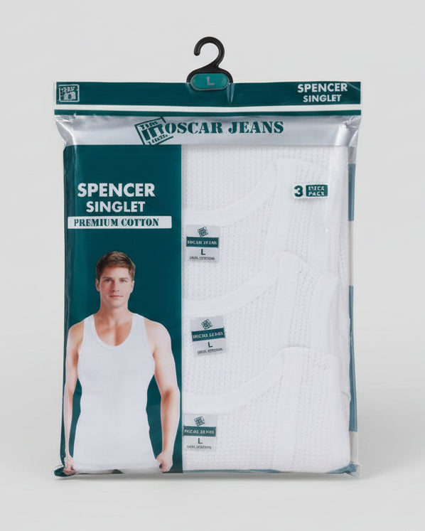 Oscar Jeans Spencer Singlet (3 in 1) Men's Vest | MOQ 100 Pieces