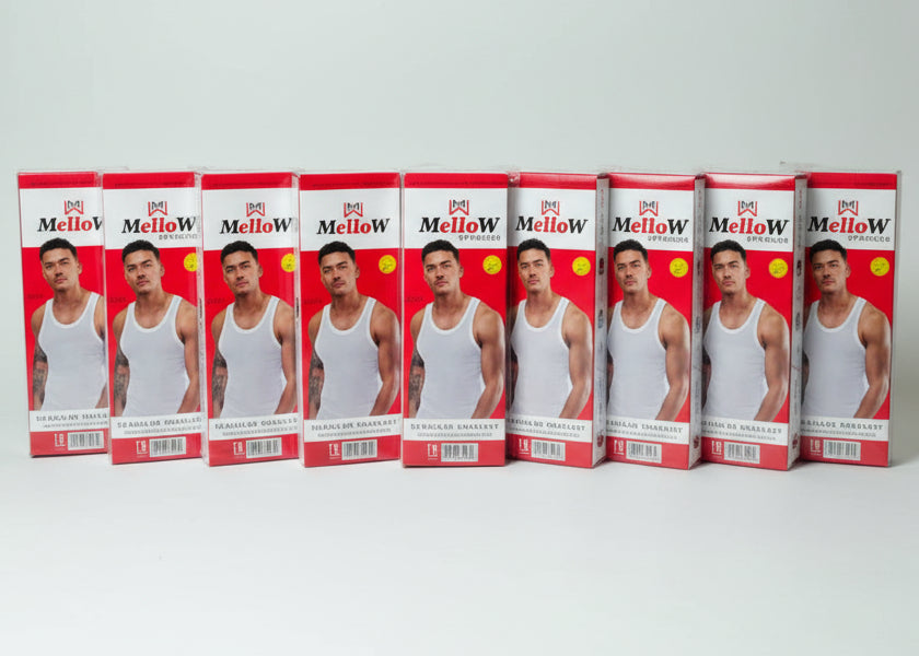 Mellow Premium Underwear (3 in 1) Men's Singlet | MOQ 100 Pieces