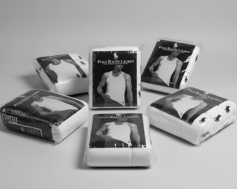 Polo Ralph Laureen (3 in 1 Ribbed) Men's Singlet | MOQ 100 Pieces